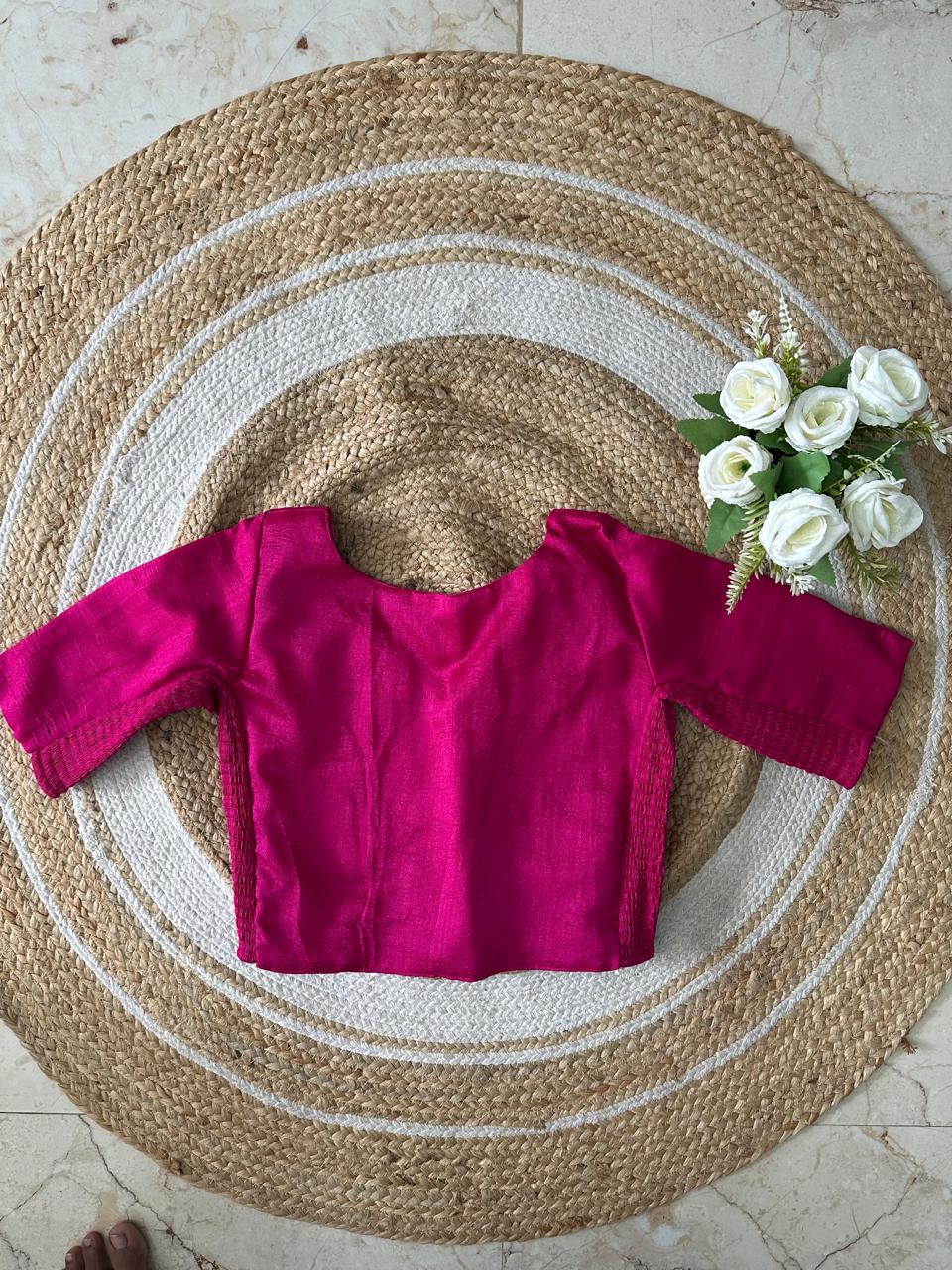 Semi-Silk Stretchable Blouse
