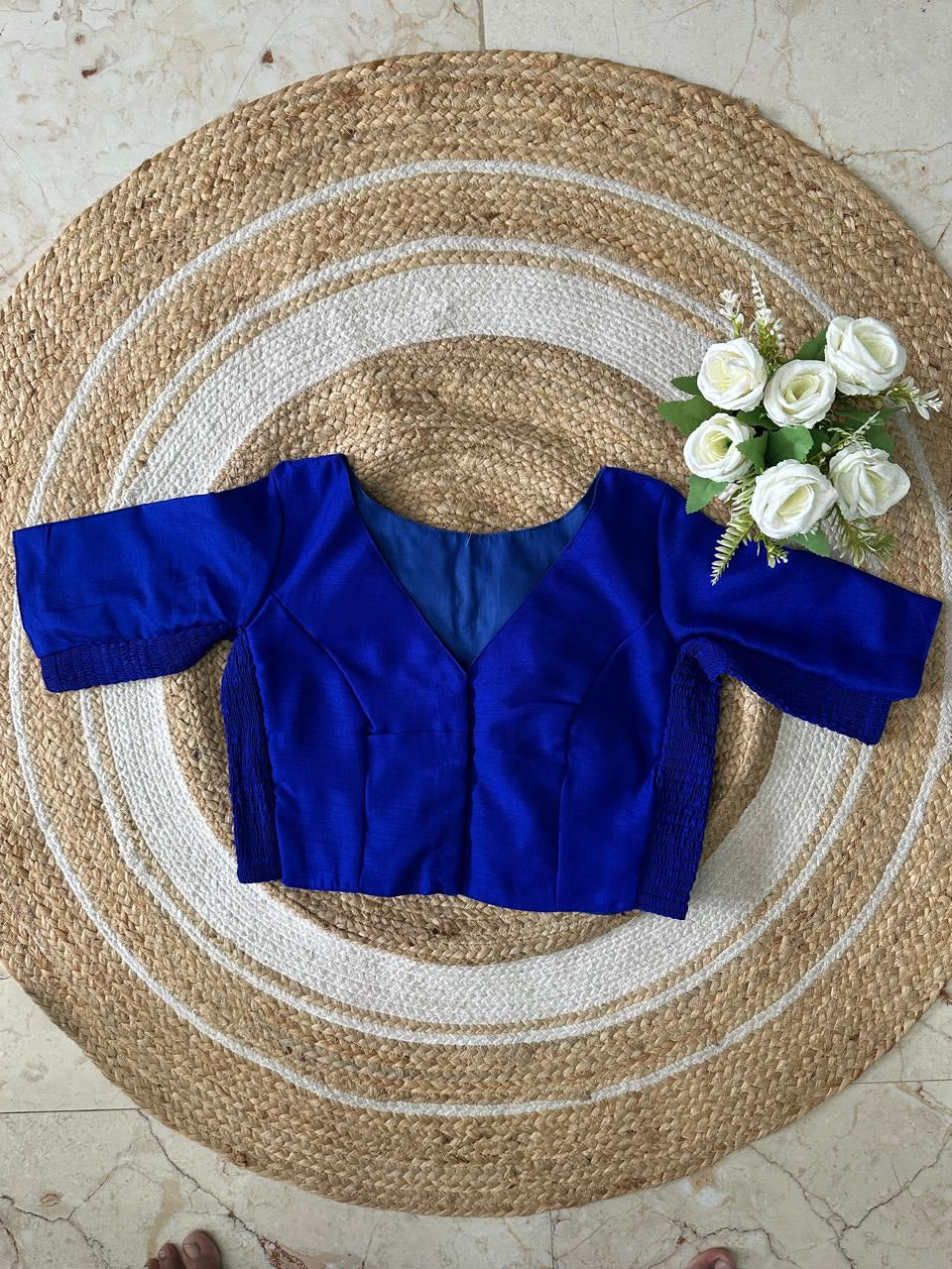 Semi-Silk Stretchable Blouse