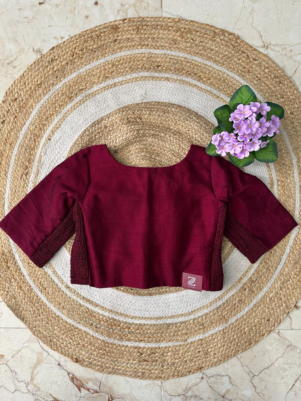 Semi-Silk Stretchable Blouse