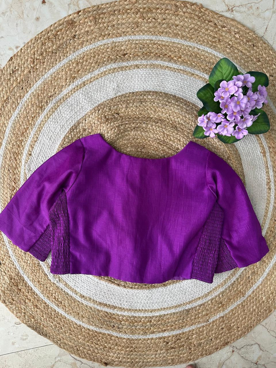 Semi-Silk Stretchable Blouse