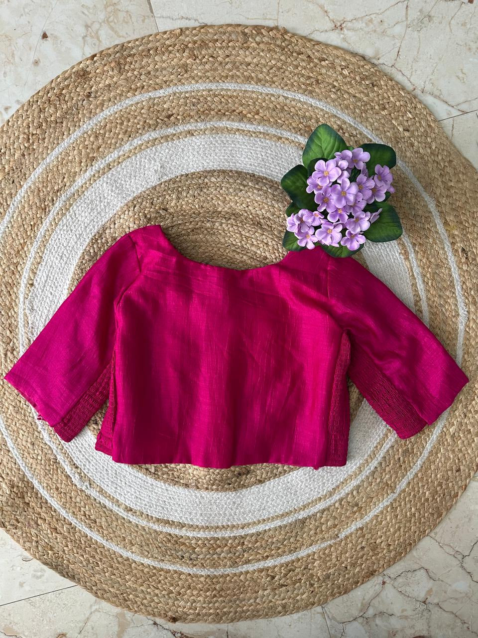 Semi-Silk Stretchable Blouse