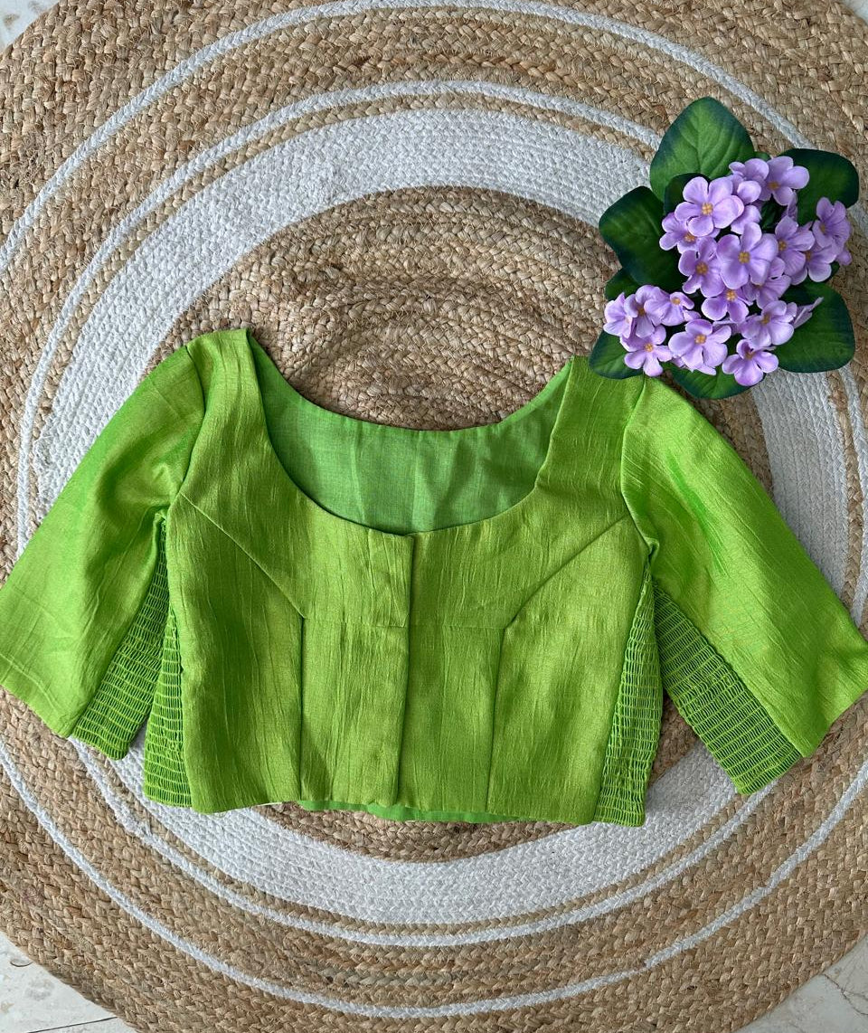 Semi-Silk Stretchable Blouse