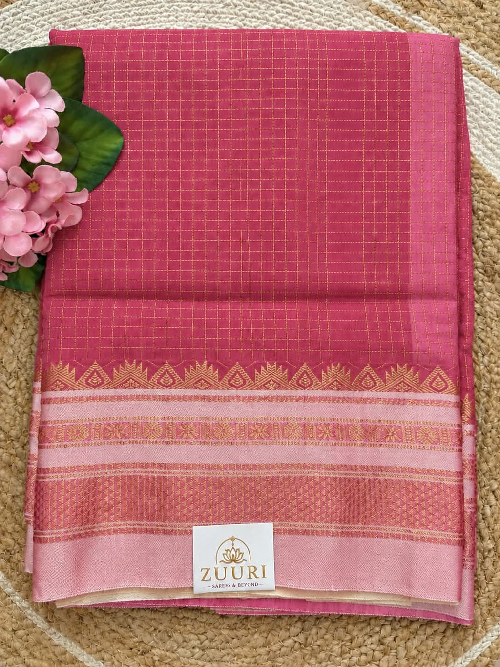 Ilkal Zari Checks Saree