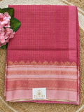 Ilkal Zari Checks Saree