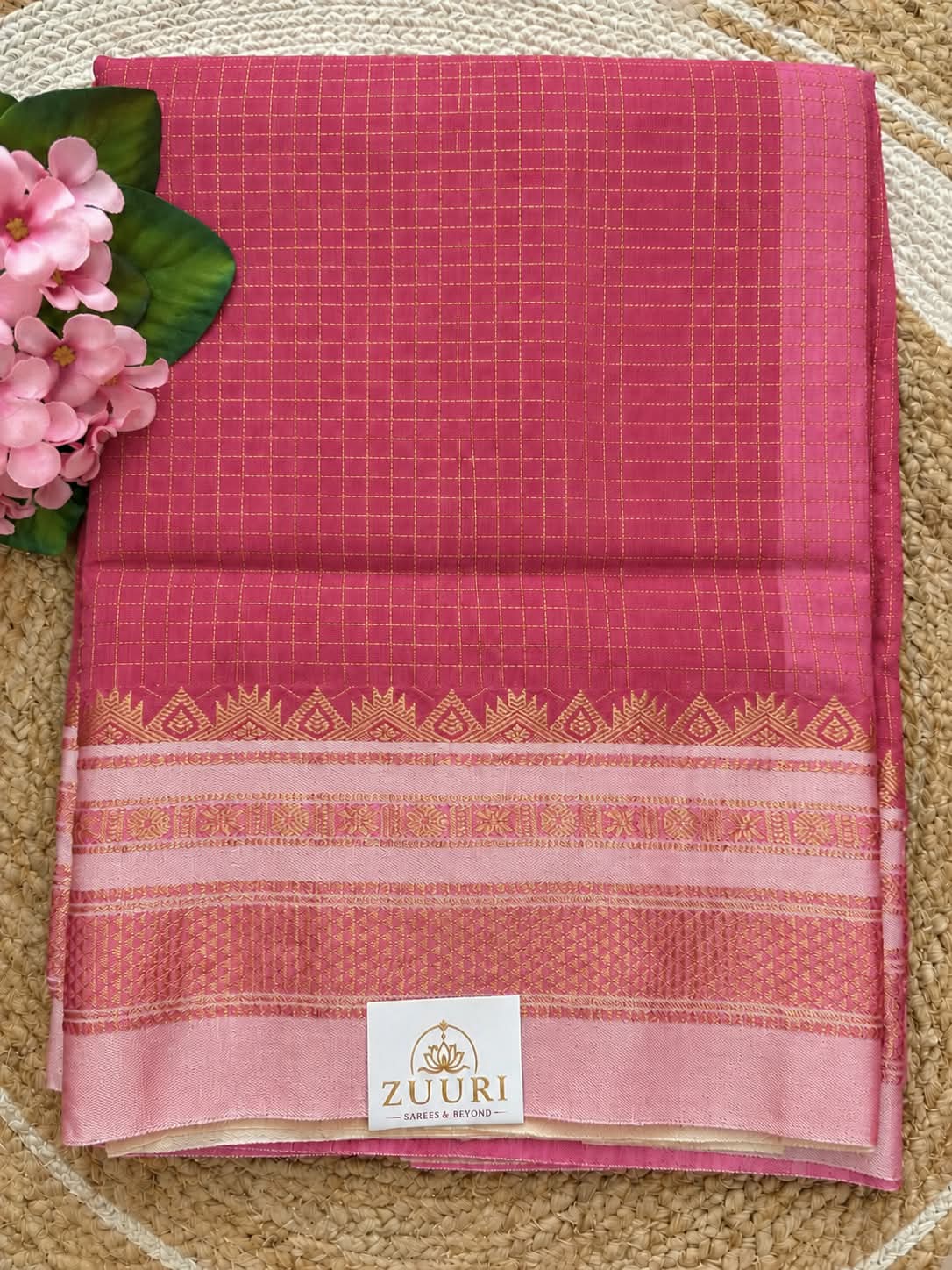 Ilkal Zari Checks Saree