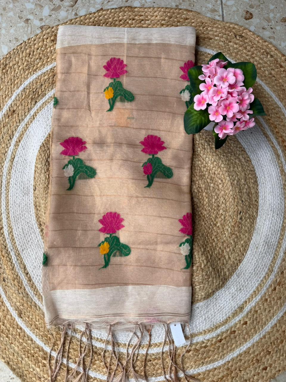 Linen Saree