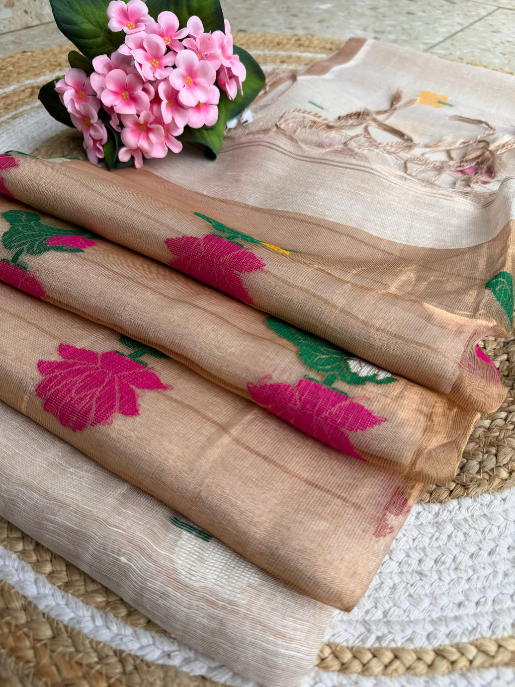 Linen Saree
