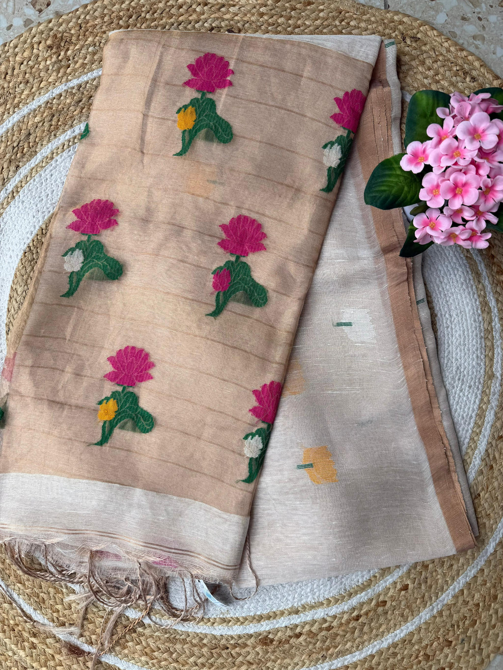 Linen Saree