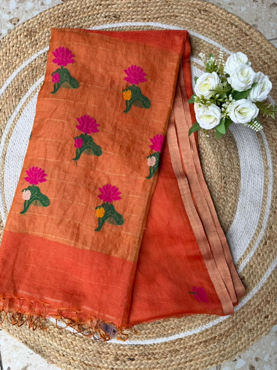 Linen Saree