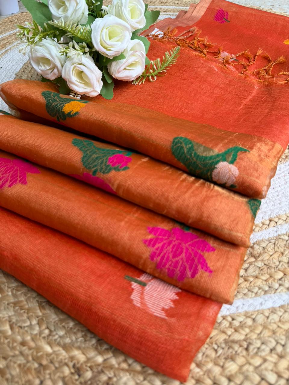 Linen Saree