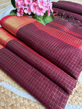Handloom Maheshwari Silk-Cotton Saree