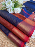 Handloom Maheshwari Silk-Cotton Saree