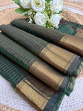 Handloom Maheshwari Silk-Cotton Saree