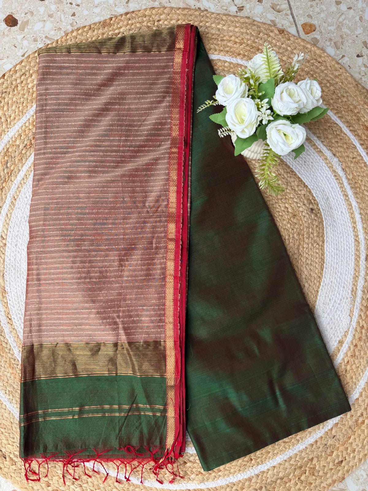 Handloom Maheshwari Saree