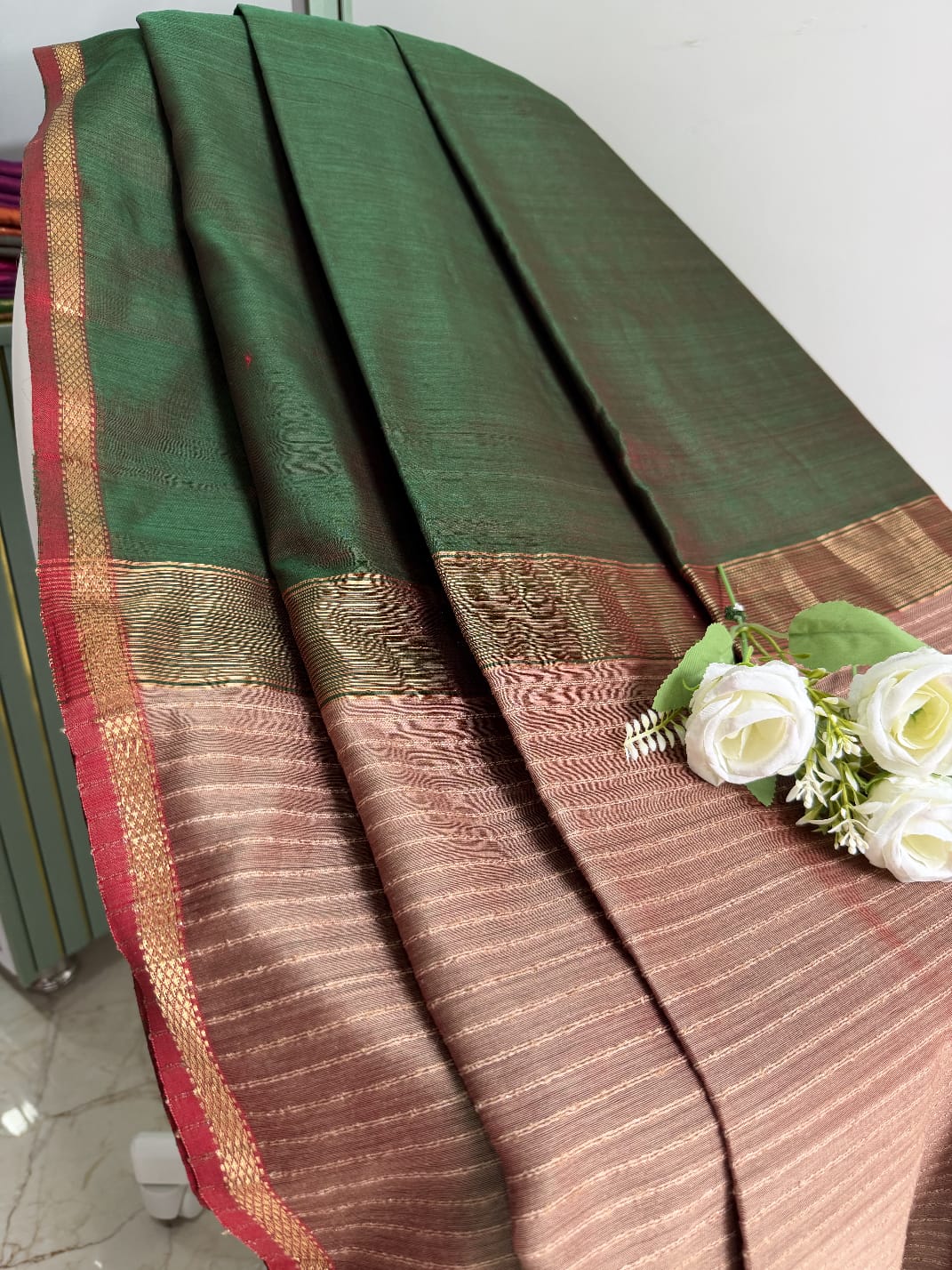Handloom Maheshwari Saree