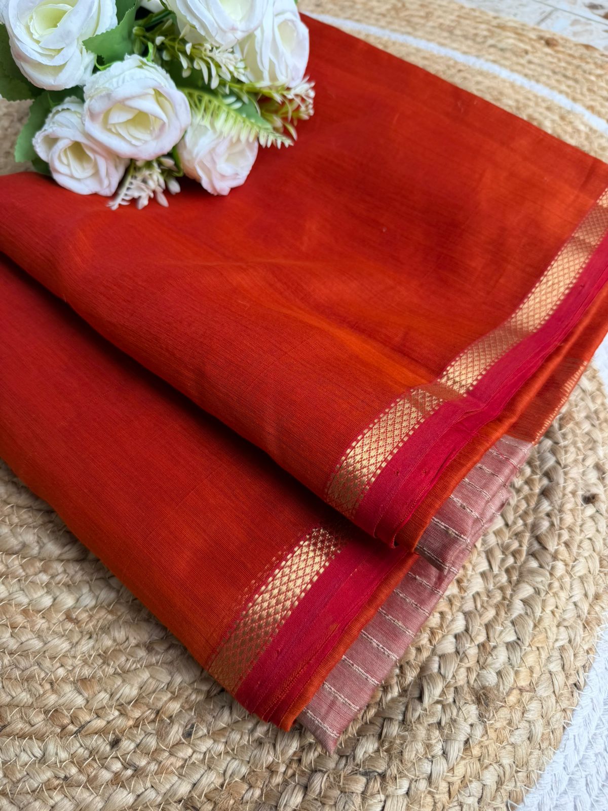 Maheshwari Shaded Plain Body Saree
