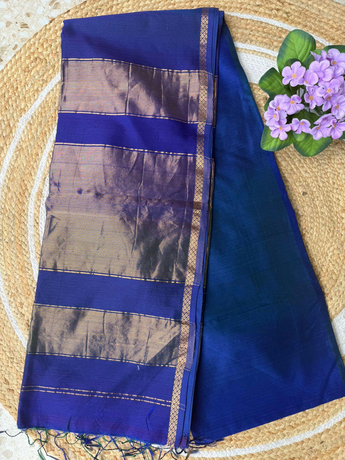 Maheshwari Shaded Plain Body Saree