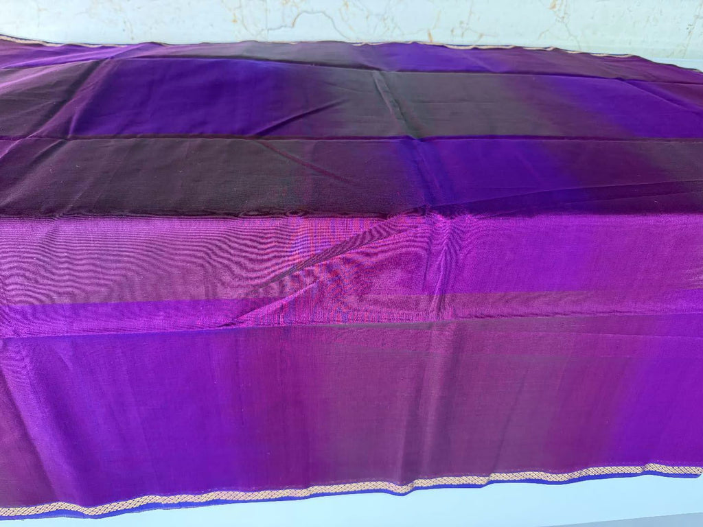 Maheshwari Shaded Plain Body Saree