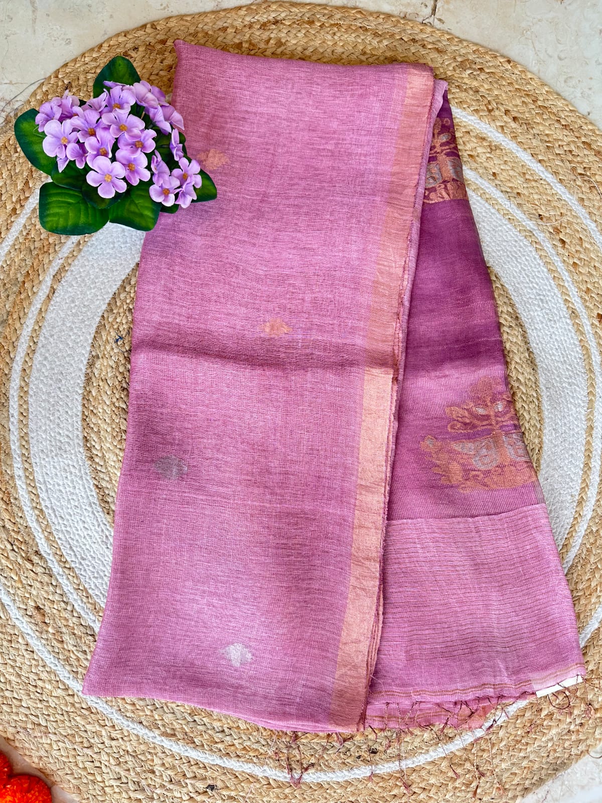 Silk Linen Saree
