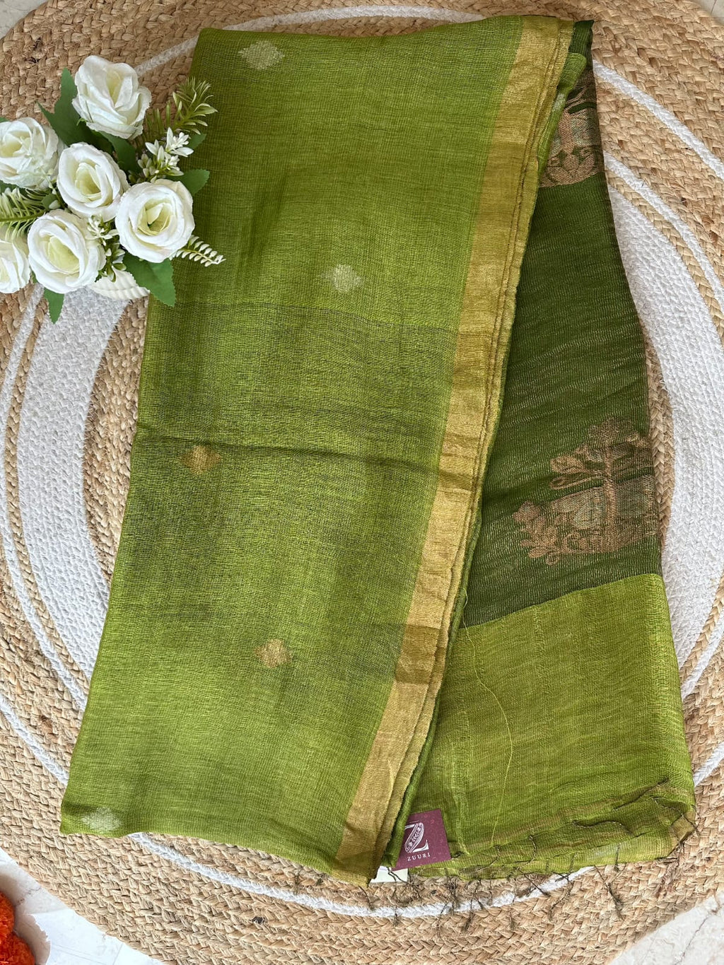 Silk Linen Saree