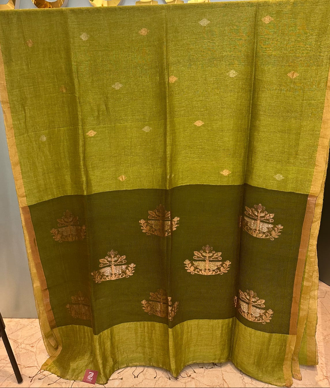 Silk Linen Saree