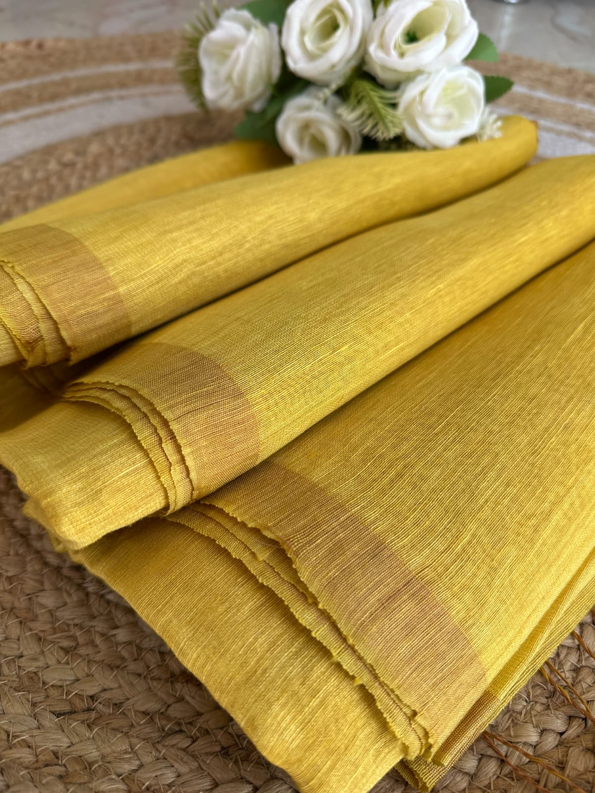 Silk Linen Saree