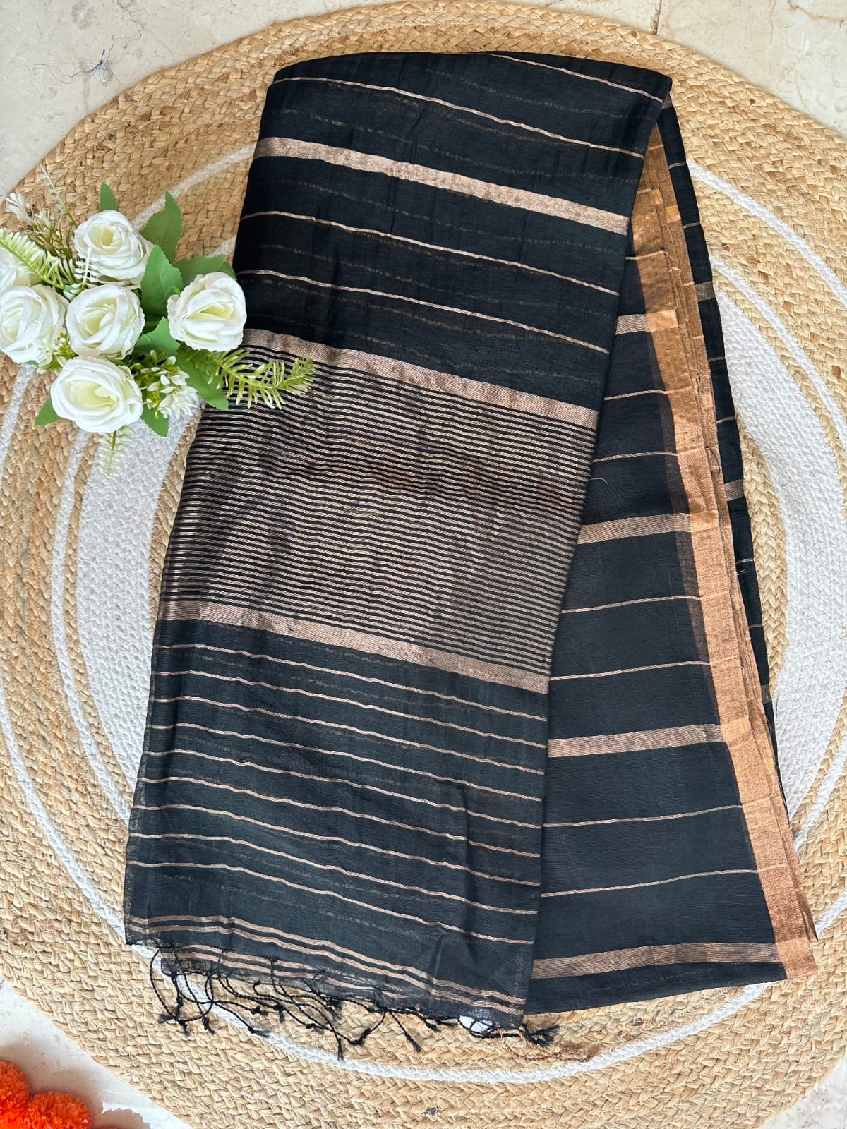 Premium Linen Silk Saree