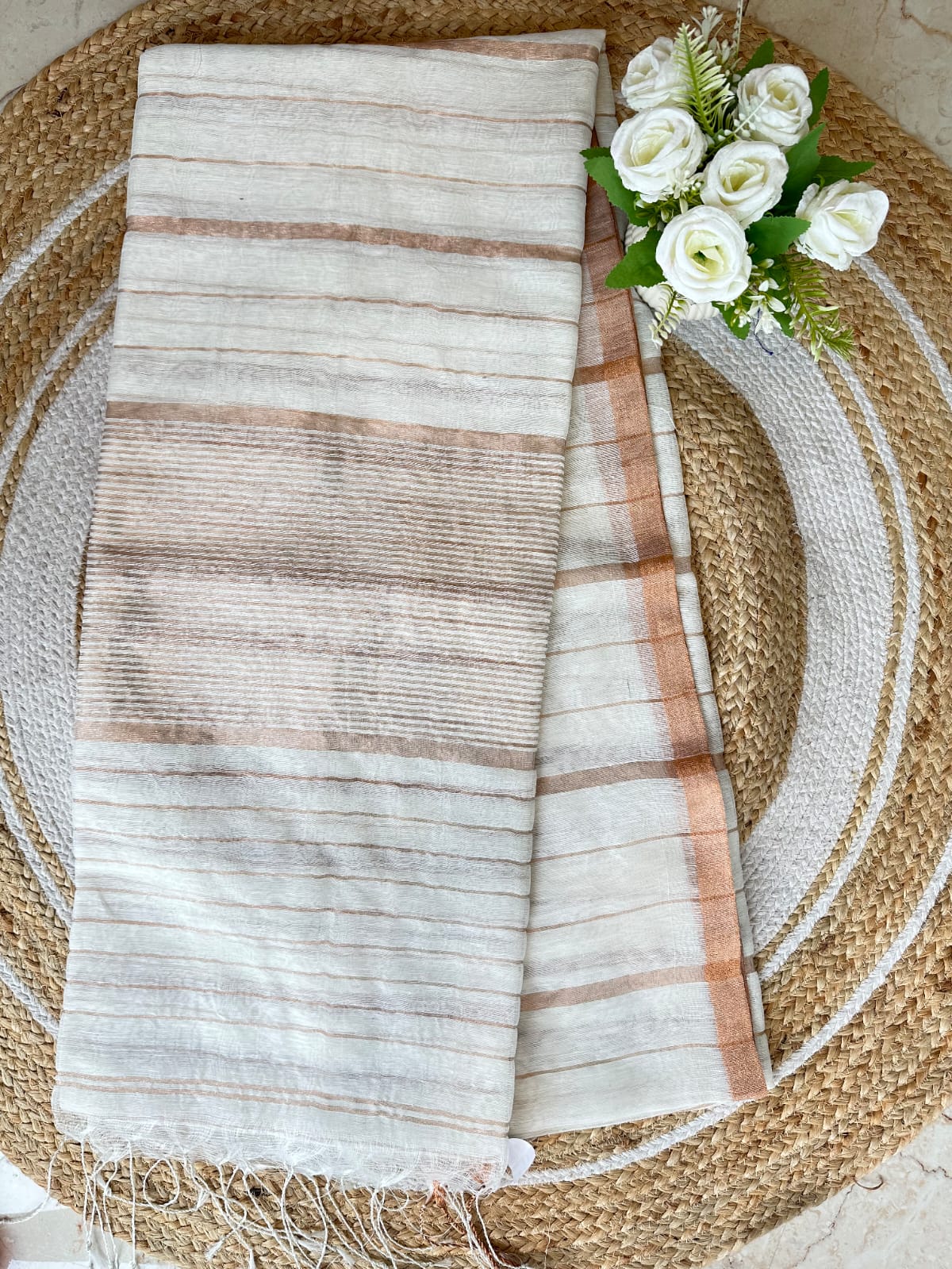 Premium Linen Silk Saree