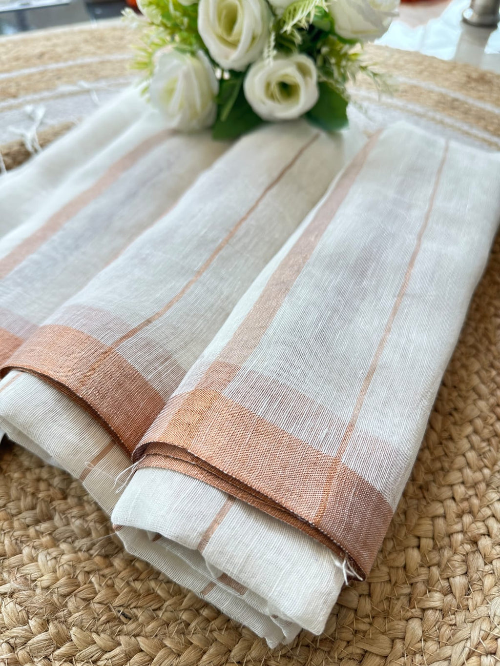 Premium Linen Silk Saree