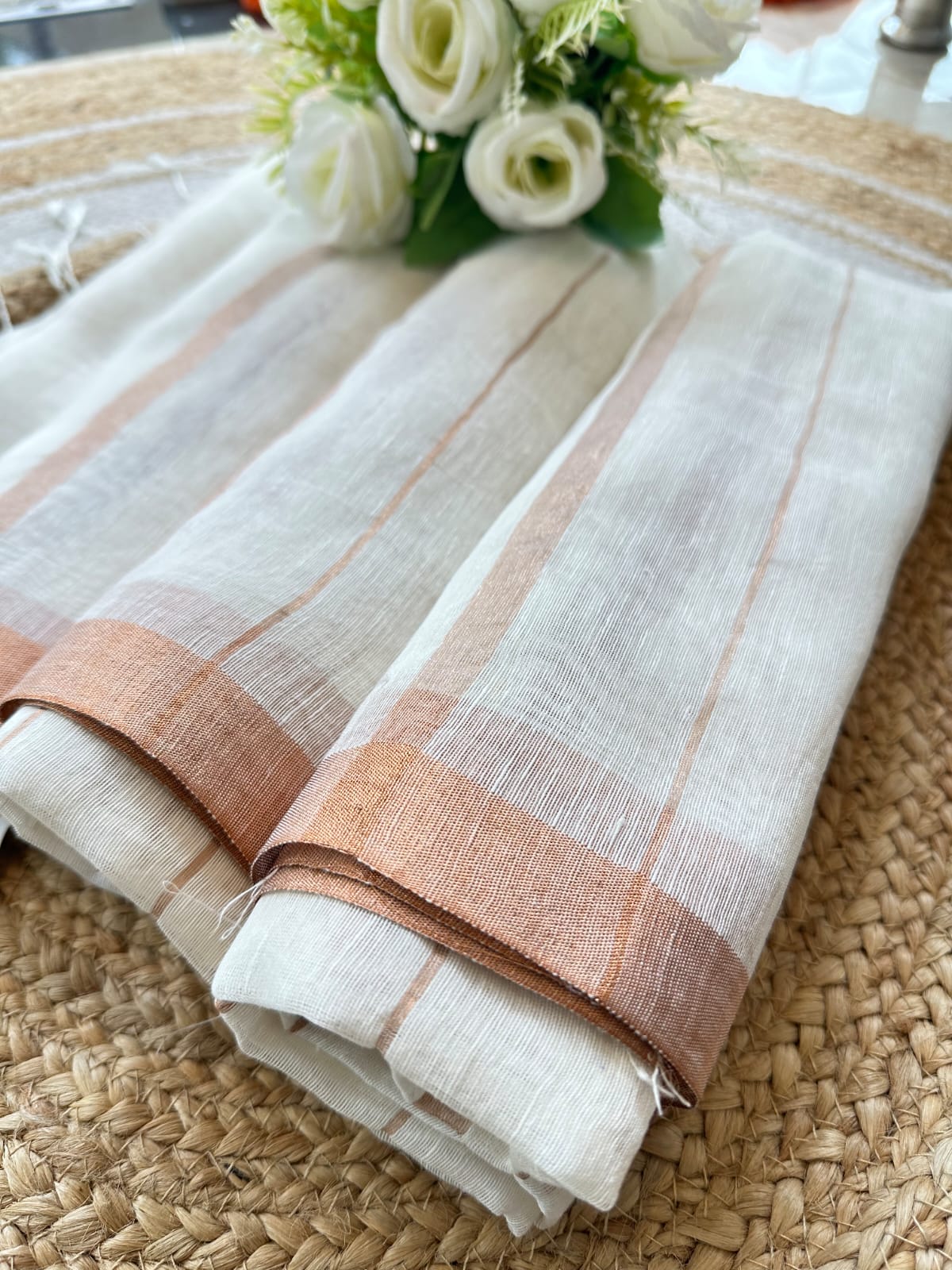 Premium Linen Silk Saree