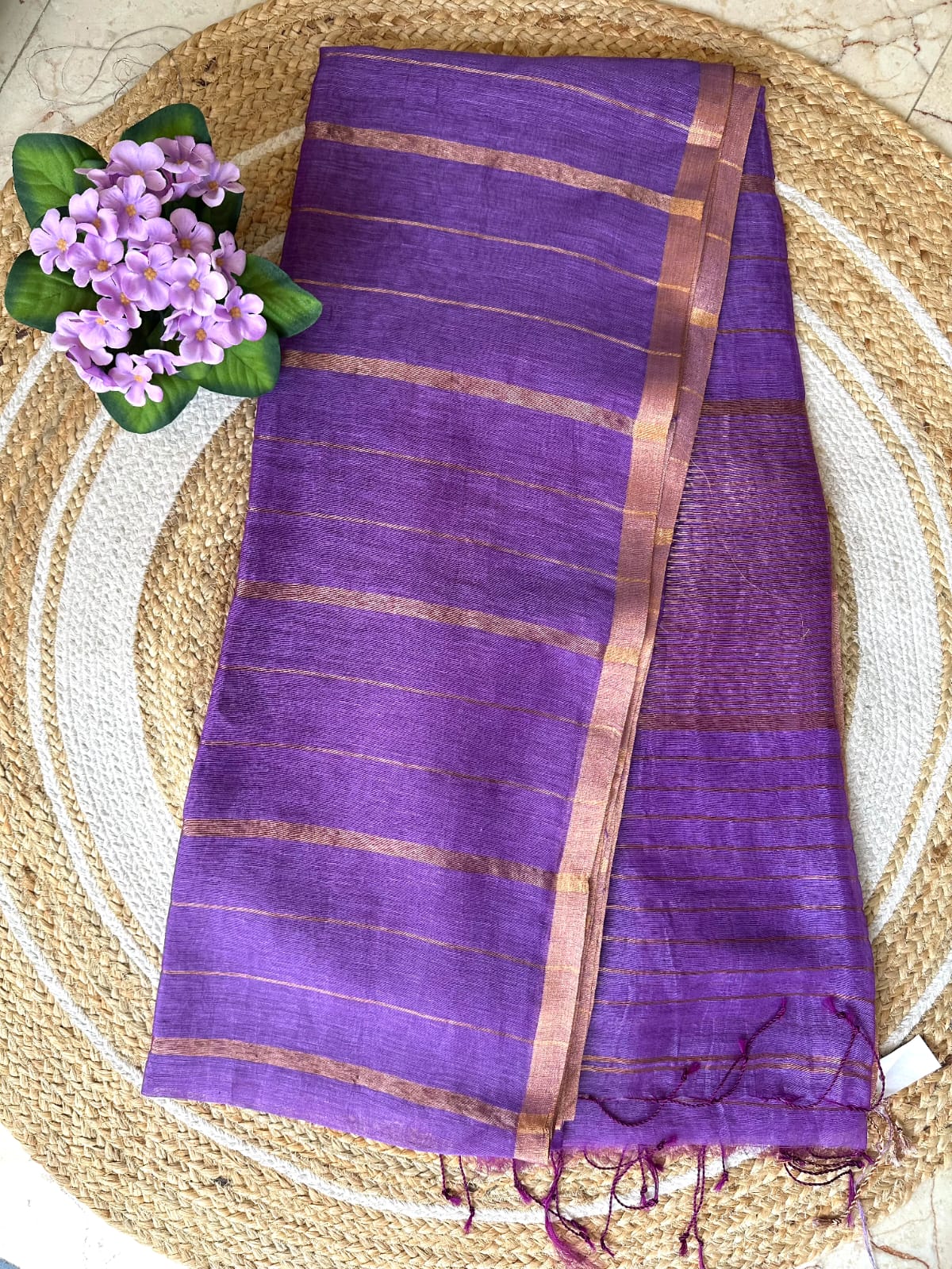 Premium Linen Silk Saree