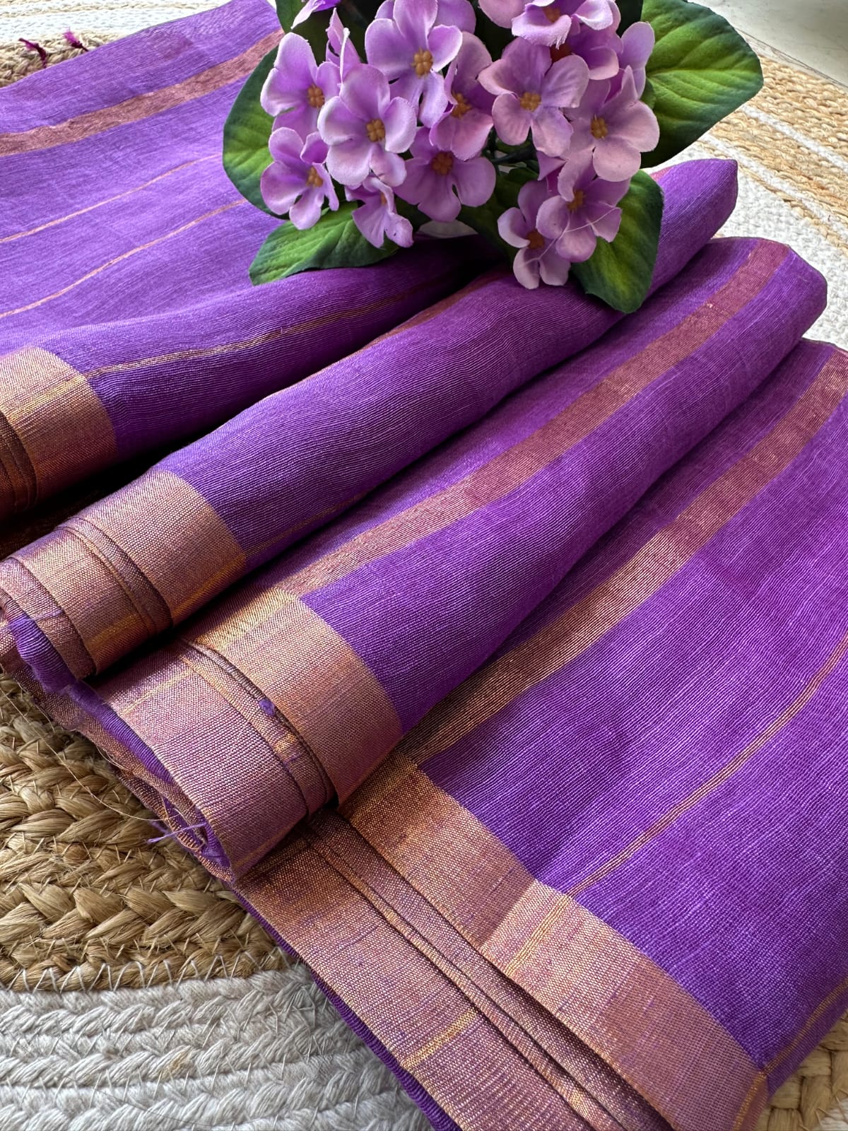 Premium Linen Silk Saree