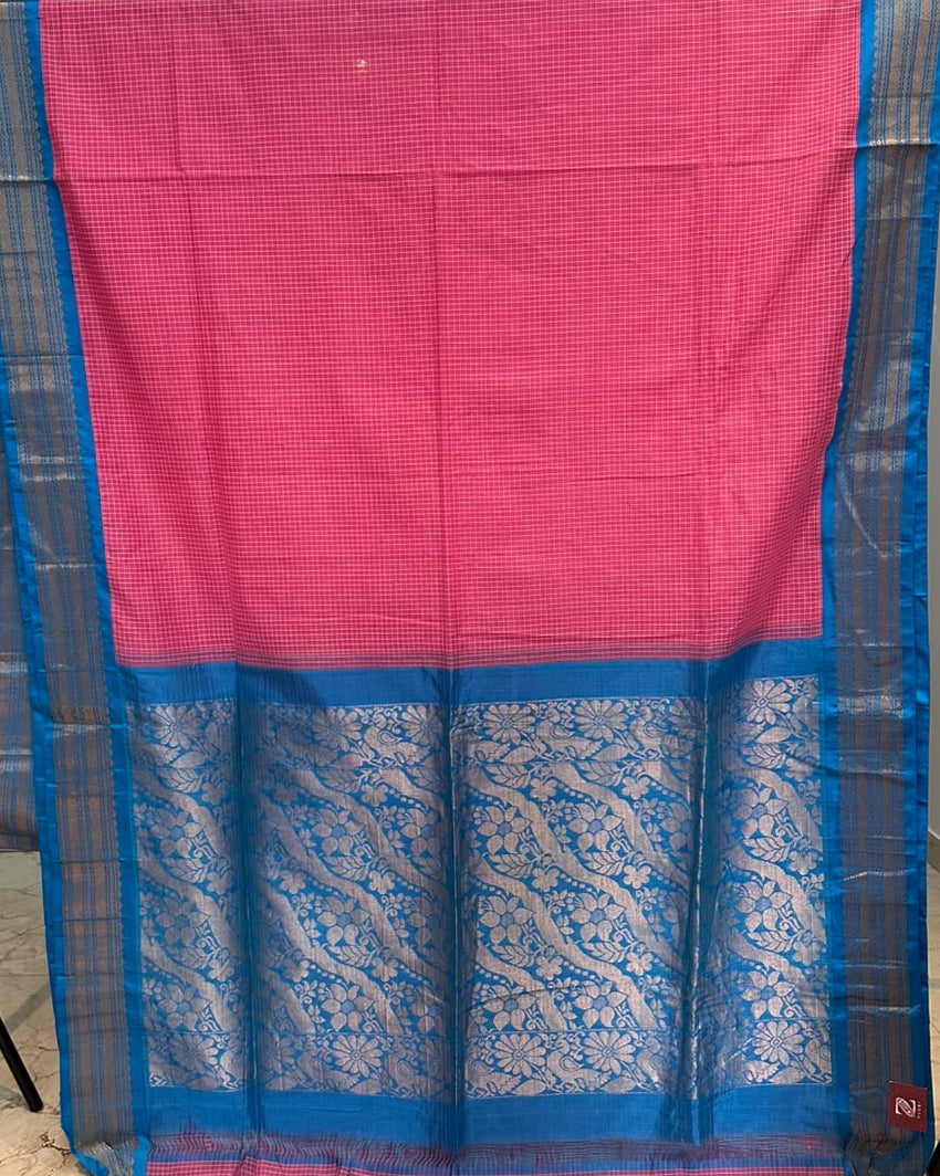 Handloom Gadwal Cotton Saree