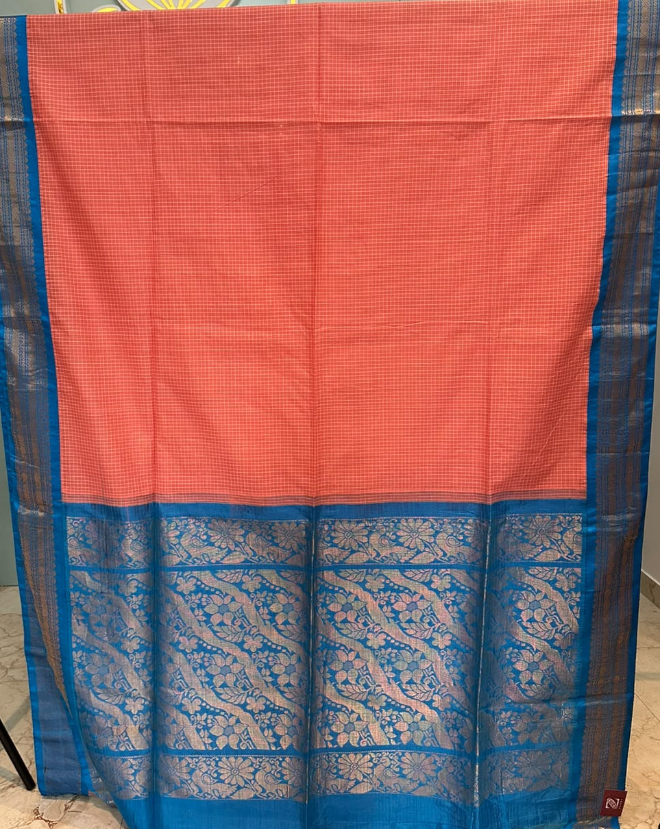 Handloom Gadwal Cotton Saree