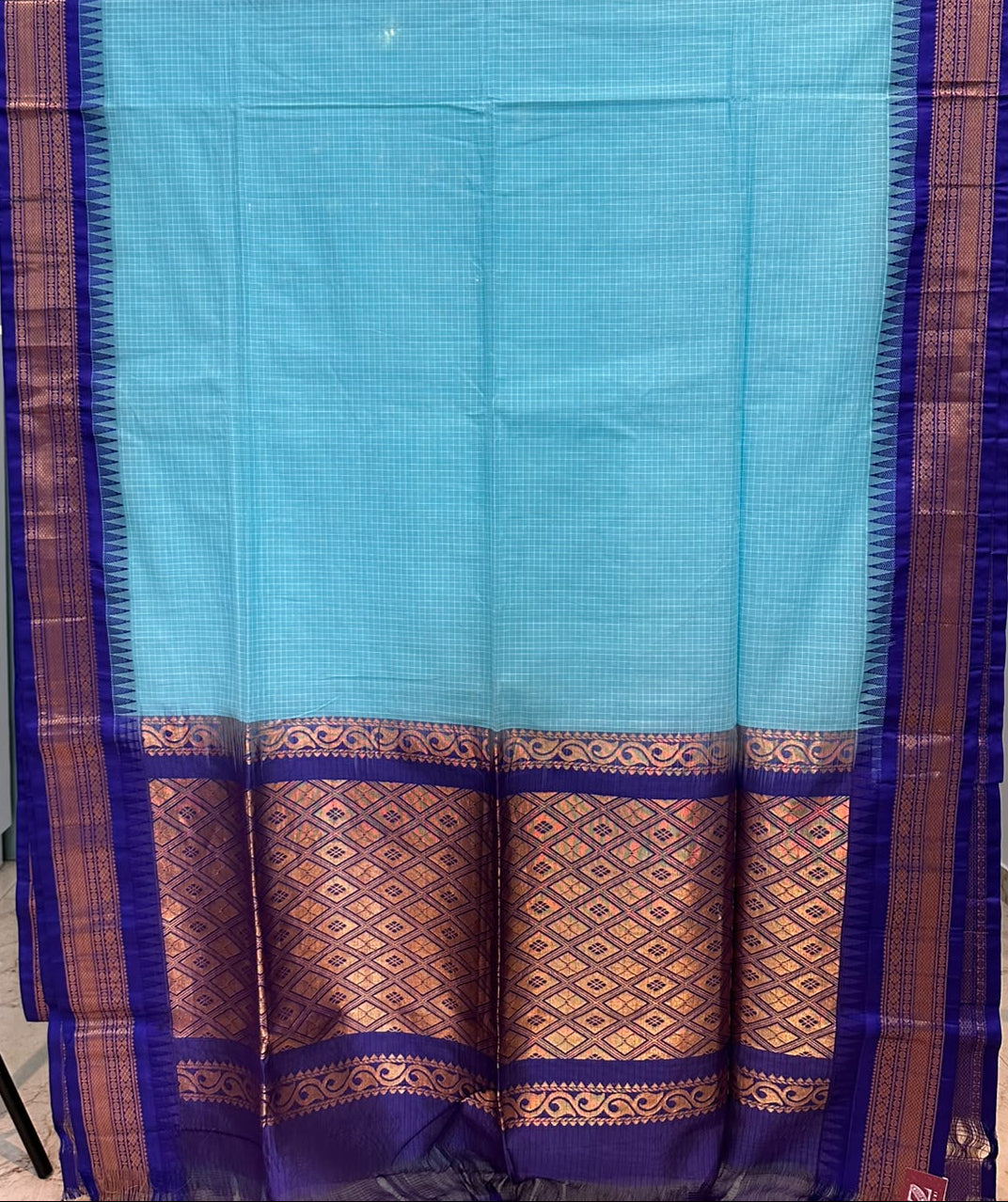Handloom Gadwal Cotton Saree