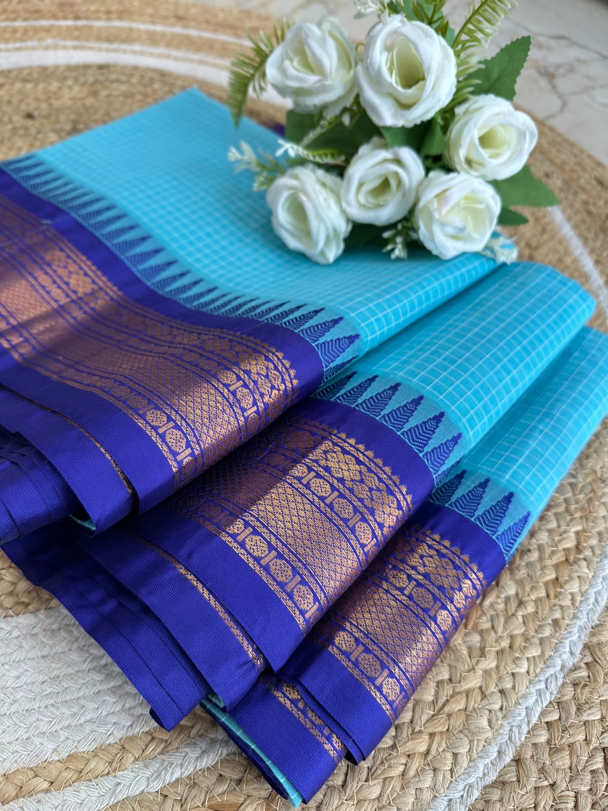 Handloom Gadwal Cotton Saree