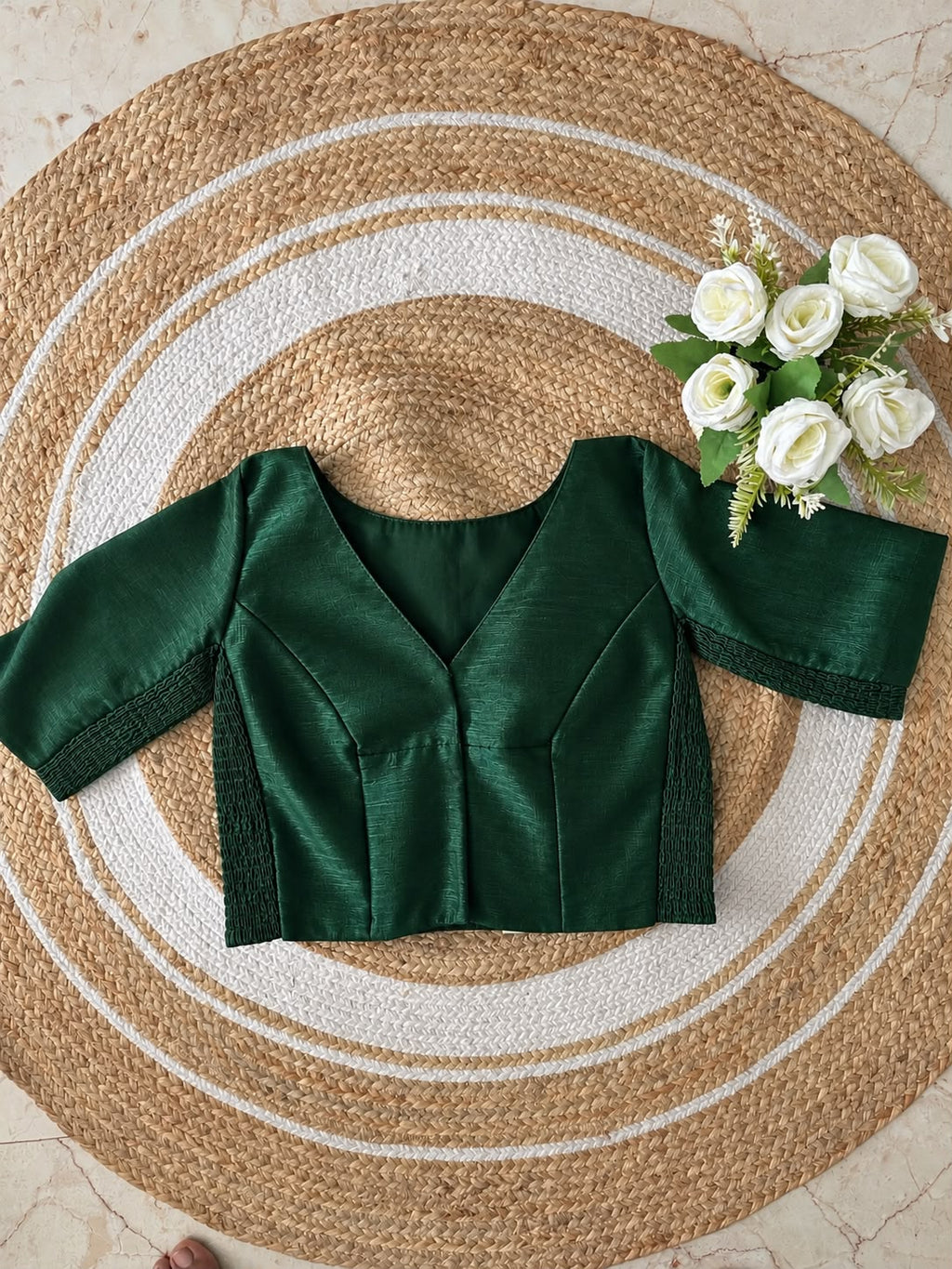 Semi-Silk Stretchable Blouse