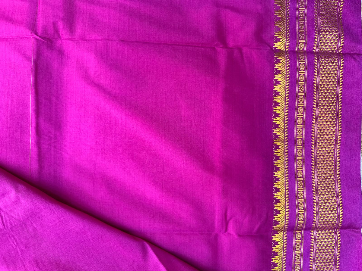 Ilkal Zari Checks Saree