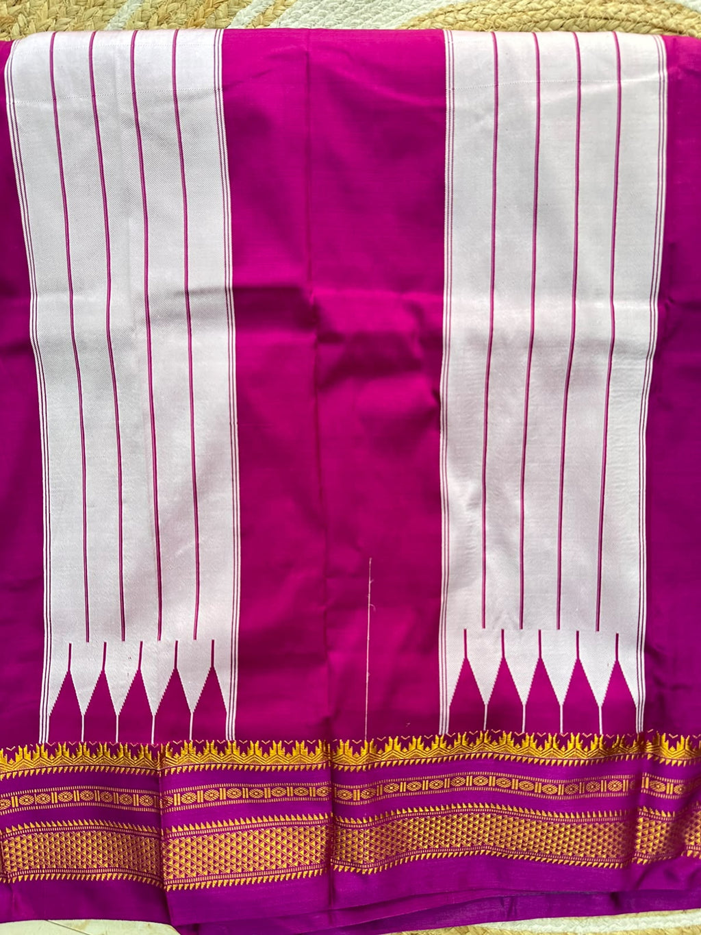 Ilkal Zari Checks Saree