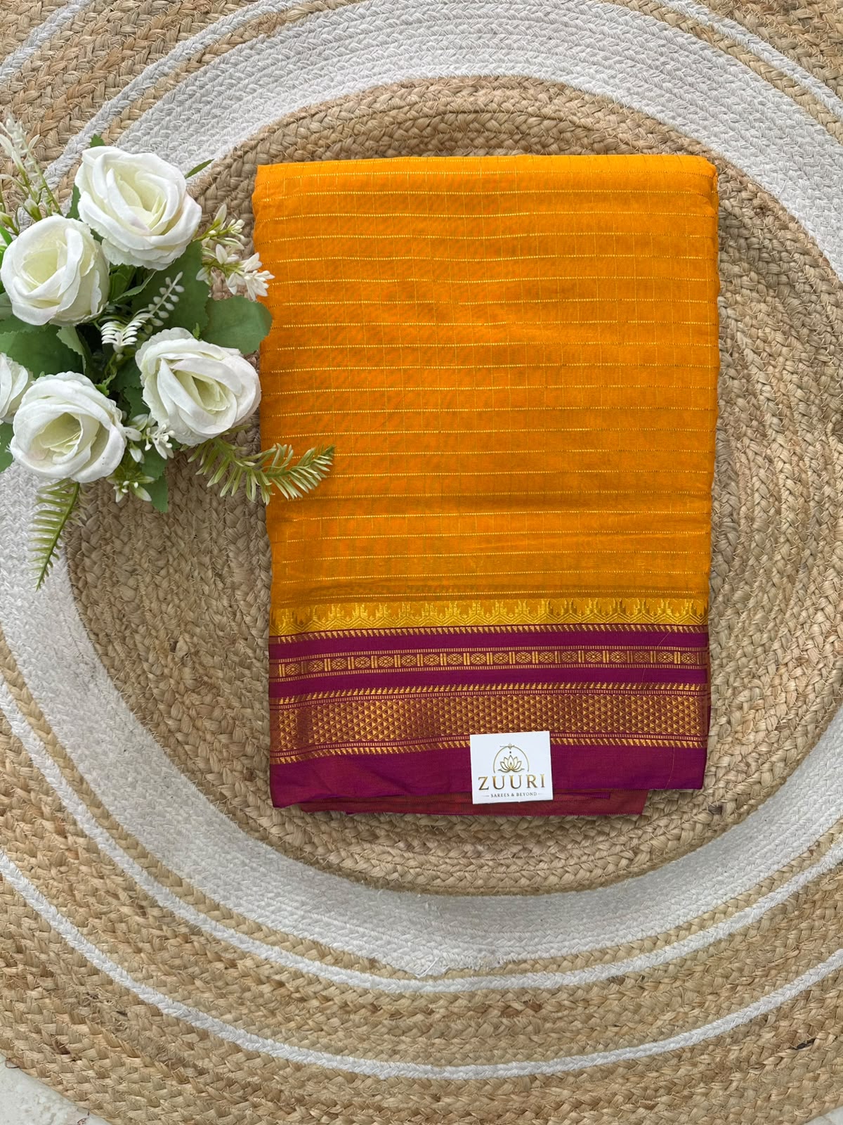 Ilkal Zari Checks Saree