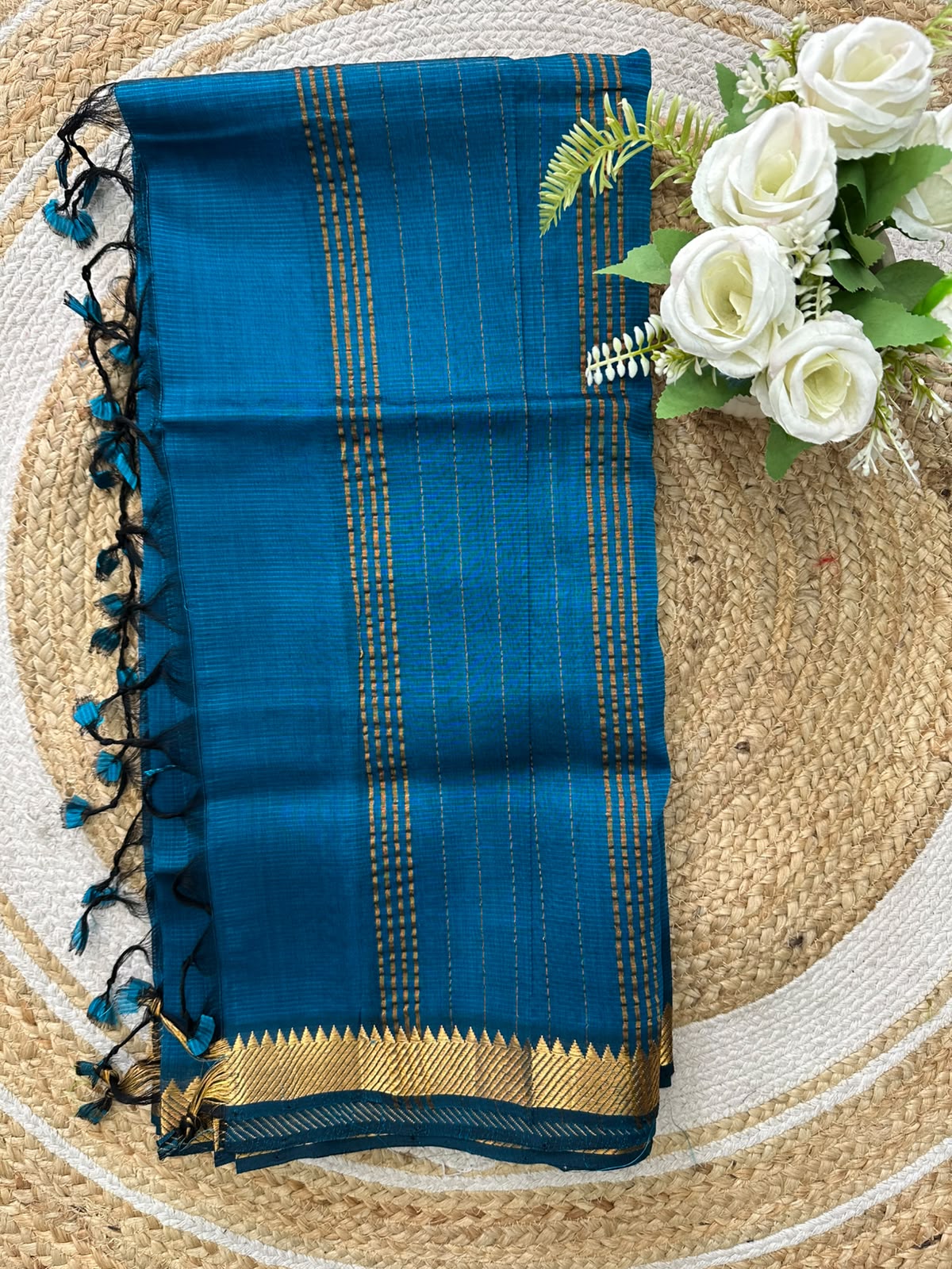 Handwoven Mangalgiri Cotton Silk Saree