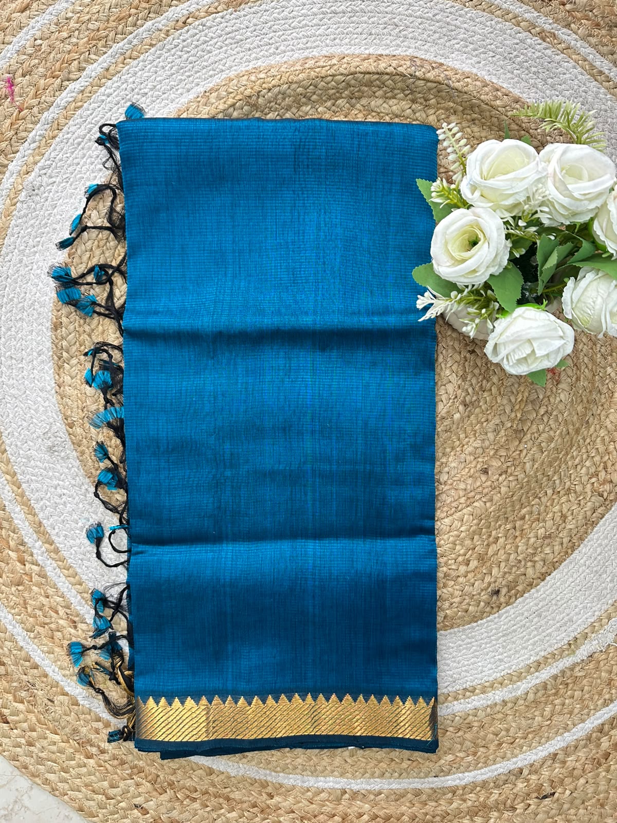 Handwoven Mangalgiri Cotton Silk Saree