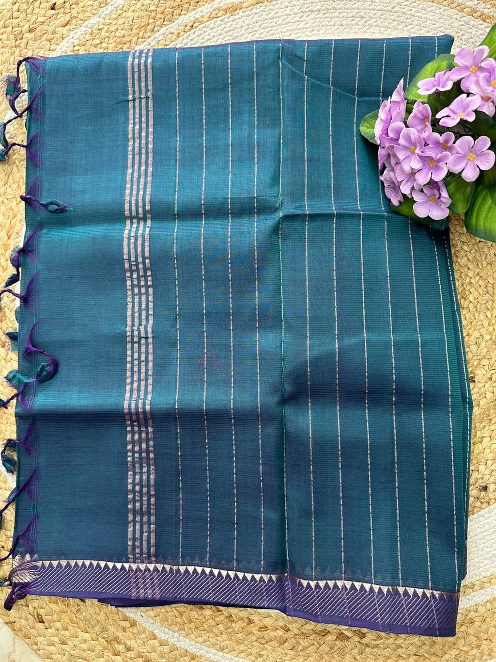 Handwoven Mangalgiri Cotton Silk Saree