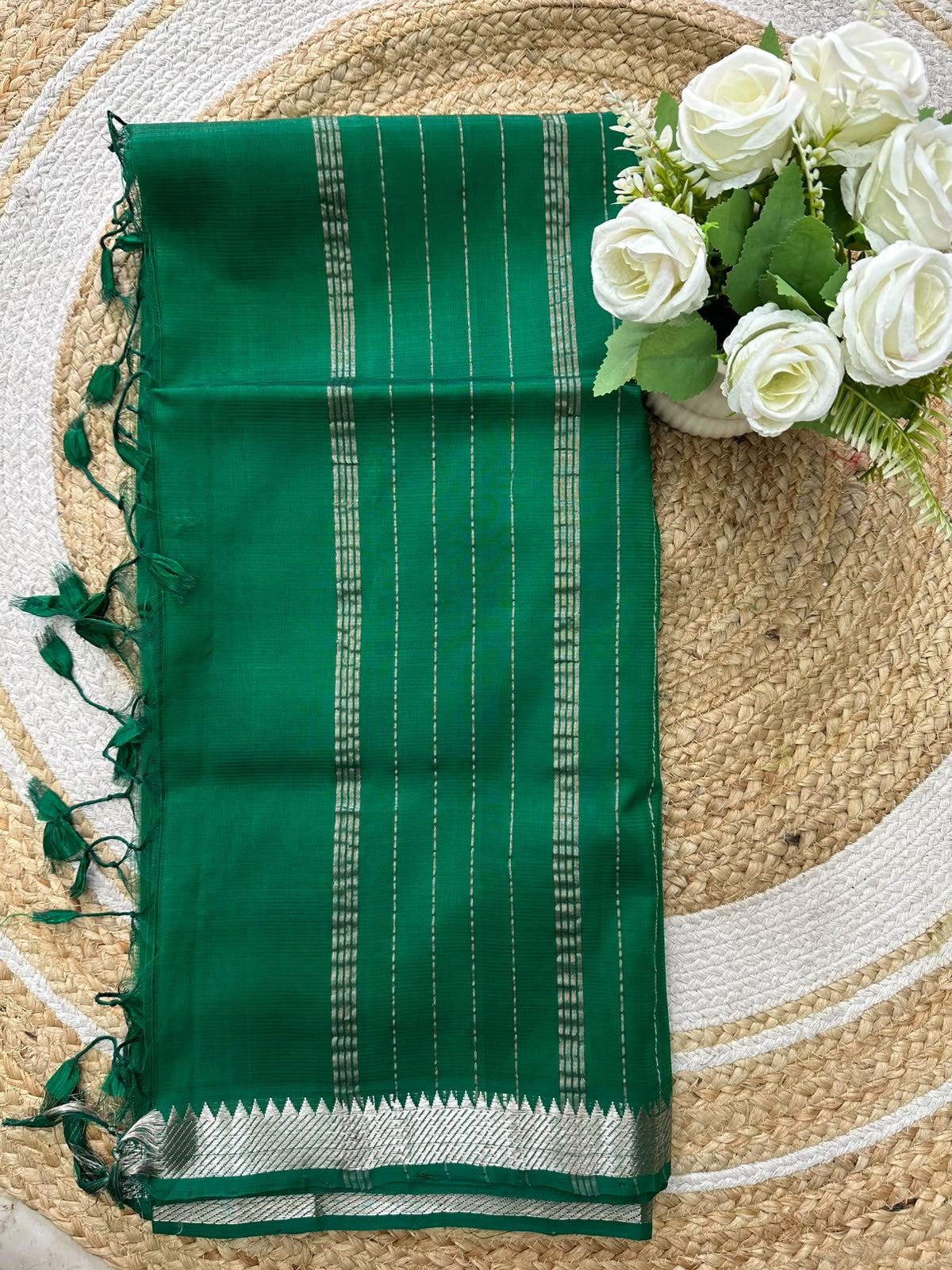 Handwoven Mangalgiri Cotton Silk Saree