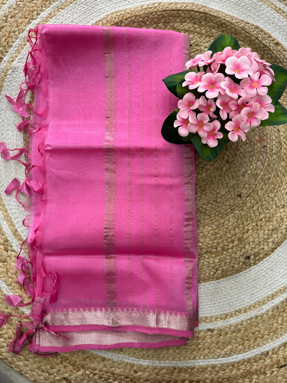 Handwoven Mangalgiri Cotton Silk Saree
