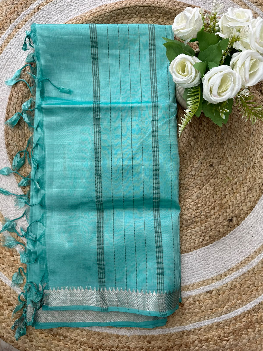 Handwoven Mangalgiri Cotton Silk Saree
