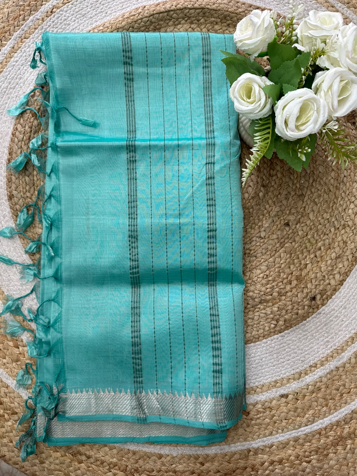Handwoven Mangalgiri Cotton Silk Saree