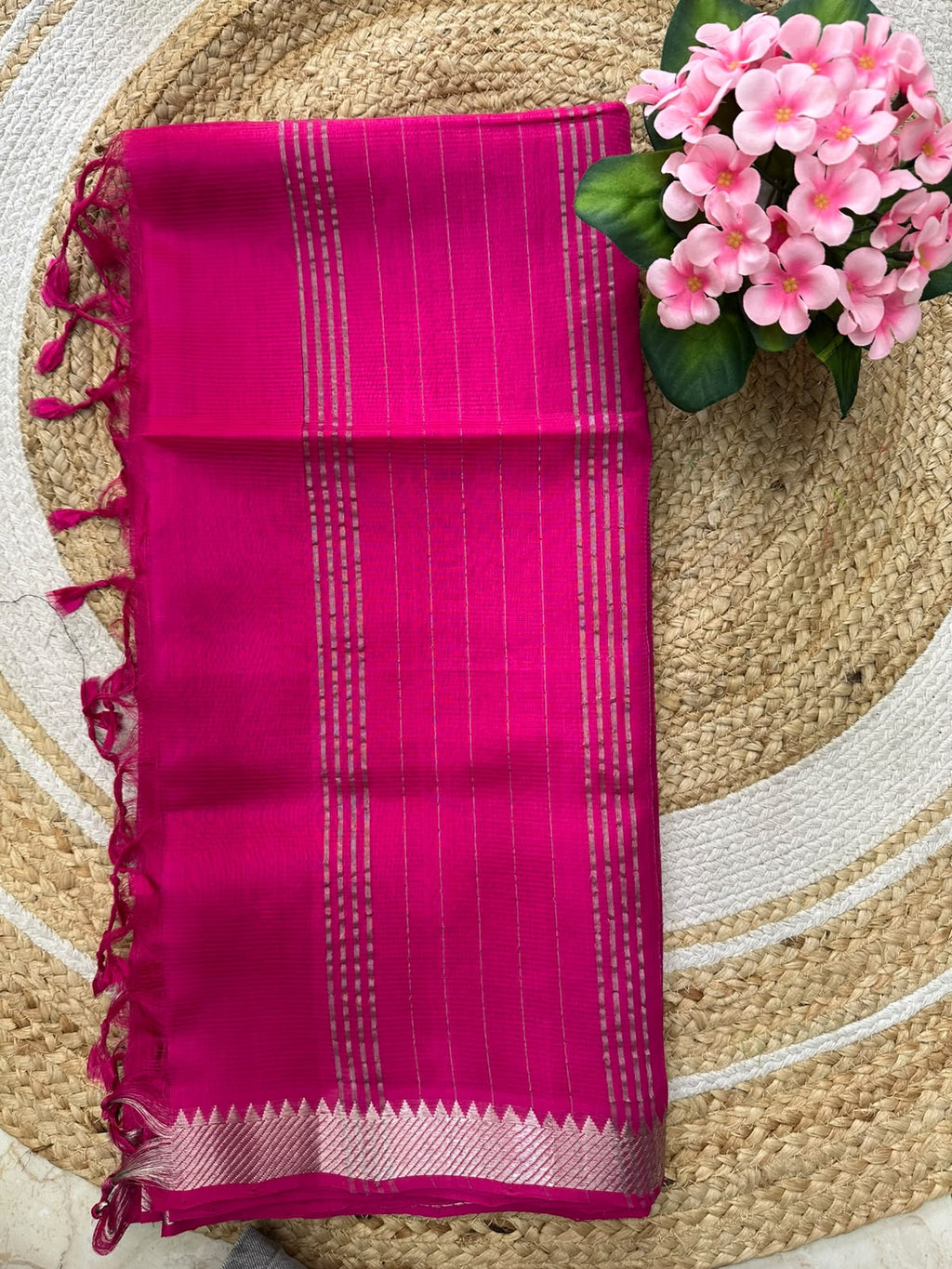 Handwoven Mangalgiri Cotton Silk Saree