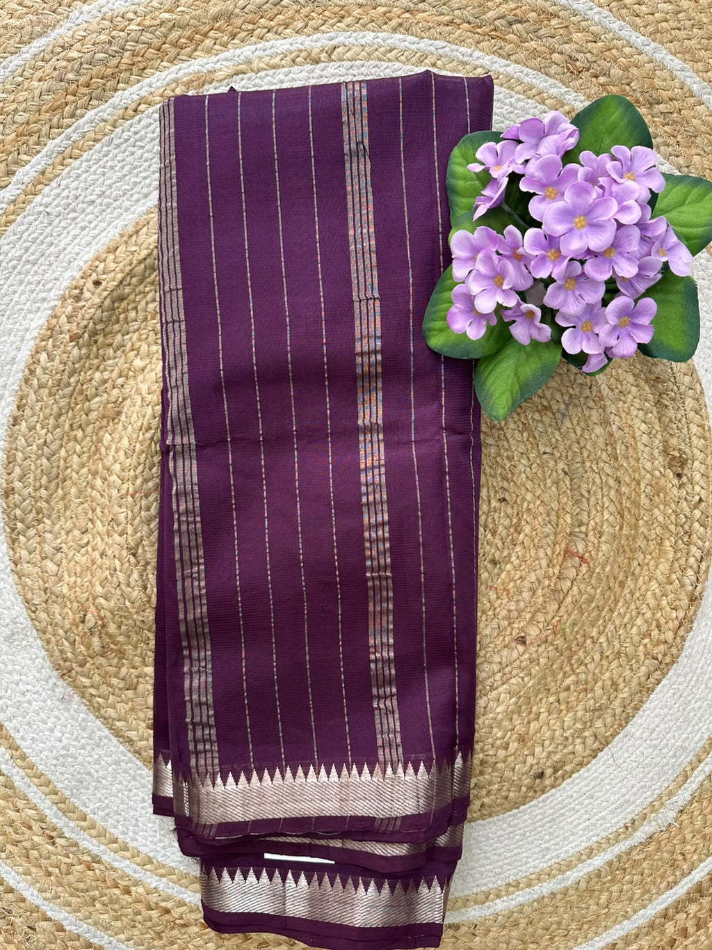 Handwoven Mangalgiri Cotton Silk Saree