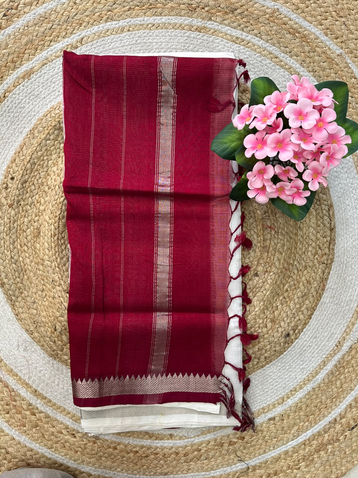 Handwoven Mangalgiri Cotton Silk Saree